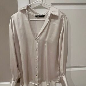 Zara Women's Cream Blouse